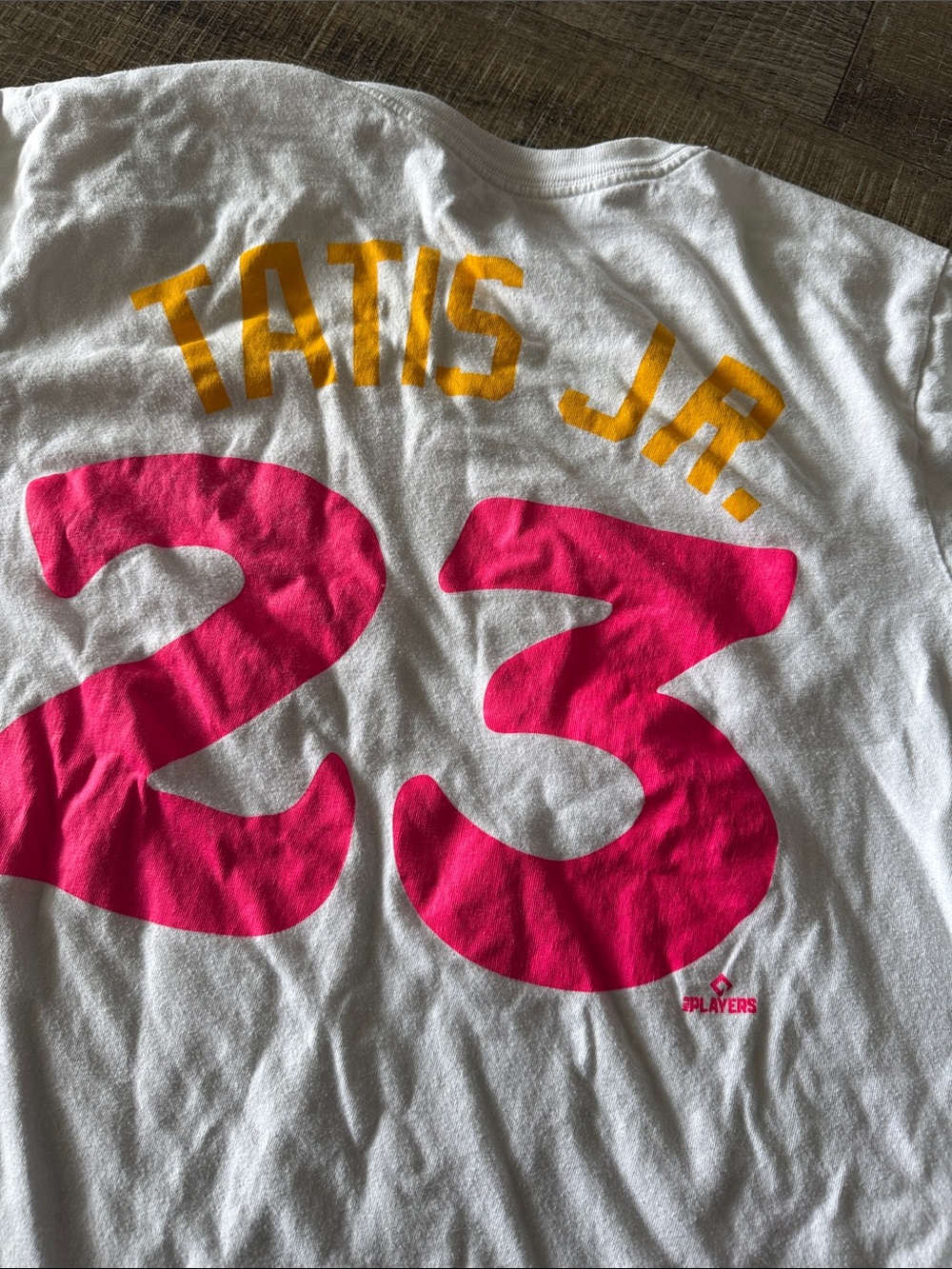 Nike San Diego Padres Tatis #23 White City Connect T-shirt Tee Pink Green Size M - Picture 5 of 6